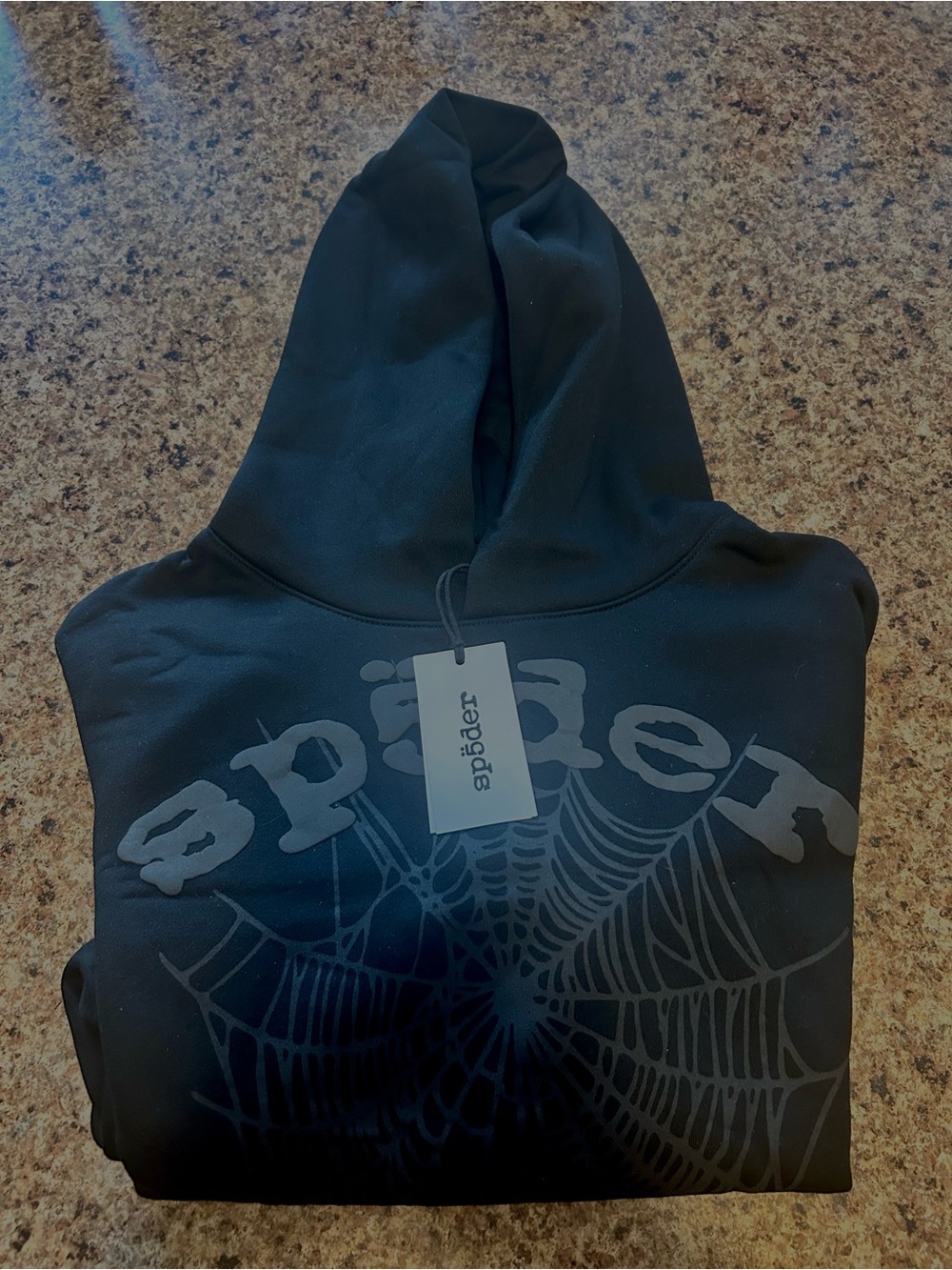 Sp5der Black Phantom Hoodie